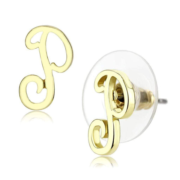 Silver Earrings Gold Earrings LO4671 Flash Gold Brass Earrings Alamode Fashion Jewelry Outlet