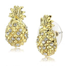 Gold Earrings LO4677 Gold Brass Earrings with Top Grade Crystal