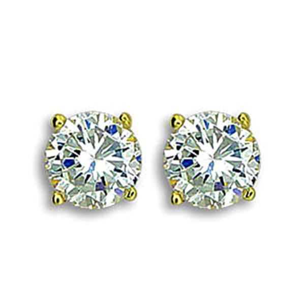 Gold Earrings TK1504 Gold - Stainless Steel Earrings with AAA Grade CZ