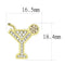 Gold Earrings TK3660 Gold - Stainless Steel Earrings with Top Grade Crystal