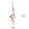 Silver Earrings Gold Earrings TK3663 Rose Gold - Stainless Steel Earrings with AAA Grade CZ Alamode Fashion Jewelry Outlet