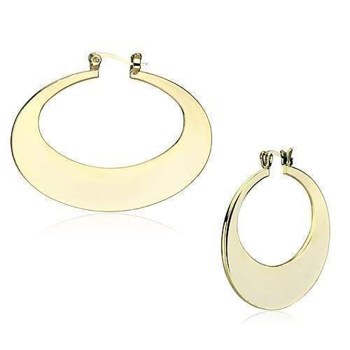 Gold Hoop Earrings LO2737 Gold Iron Earrings