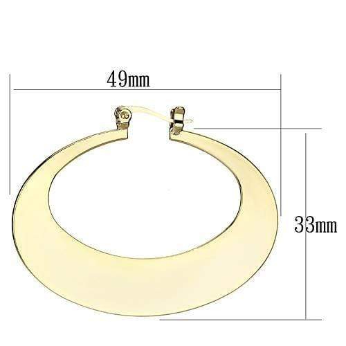 Gold Hoop Earrings LO2737 Gold Iron Earrings