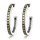 Gold Hoop Earrings TK2891 Two-Tone Gold - Stainless Steel Earrings with Epoxy