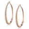 Gold Hoop Earrings TK3068 Rose Gold - Stainless Steel Earrings