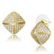 Gold Stud Earrings 3W1323 Gold Brass Earrings with AAA Grade CZ