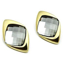 Silver Earrings Gold Stud Earrings GL341 Gold - Brass Earrings with Synthetic Alamode Fashion Jewelry Outlet