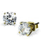 Silver Earrings Gold Stud Earrings LO3949 Gold Brass Earrings with AAA Grade CZ Alamode Fashion Jewelry Outlet
