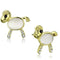 Gold Stud Earrings TK2152 Gold - Stainless Steel Earrings with Synthetic