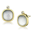 Gold Stud Earrings TK2912 Gold - Stainless Steel Earrings with Precious Stone