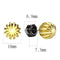 Gold Stud Earrings TK3298 Gold+ Black - Stainless Steel Earrings