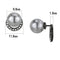 Pandora Earrings TK3481 Black - Stainless Steel Earrings with Synthetic