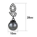 Pandora Earrings TK3483 Black - Stainless Steel Earrings with Synthetic