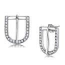 Silver Earrings Pandora Earrings TK3489 Stainless Steel Earrings with Top Grade Crystal Alamode Fashion Jewelry Outlet