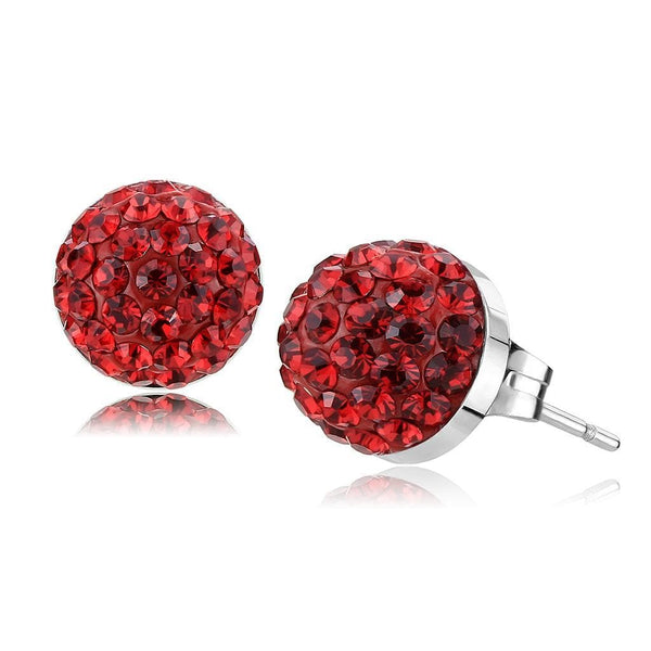 Pandora Earrings TK3547 Stainless Steel Earrings with Crystal in Siam