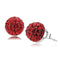 Pandora Earrings TK3547 Stainless Steel Earrings with Crystal in Siam