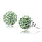 Pandora Earrings TK3548 Stainless Steel Earrings with Crystal in Peridot