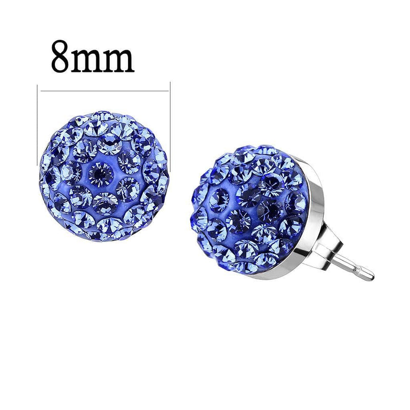 Pandora Earrings TK3550 Stainless Steel Earrings with Top Grade Crystal