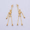 Silver Earrings Punk Style Women Exaggerated Golden Alloy Skull Design Drop Earrings TIY