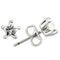 Silver Earrings For Women 0W157 Rhodium 925 Sterling Silver Earrings