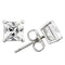 Silver Earrings For Women 0W160 Rhodium 925 Sterling Silver Earrings