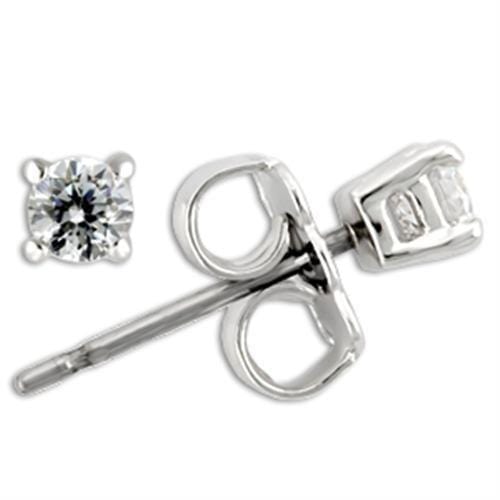 Silver Earrings Silver Earrings For Women 0W169 Rhodium 925 Sterling Silver Earrings Alamode Fashion Jewelry Outlet