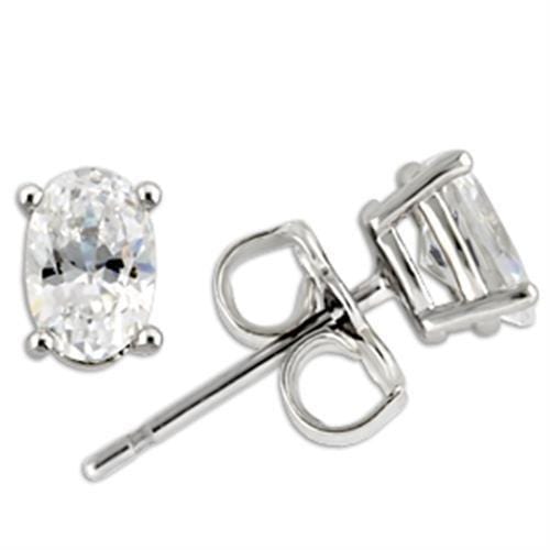 Silver Earrings For Women 0W174 Rhodium 925 Sterling Silver Earrings