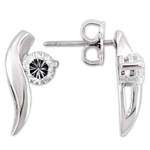 Silver Earrings For Women 0W177 Rhodium 925 Sterling Silver Earrings