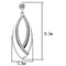 Silver Earrings TS054 Rhodium 925 Sterling Silver Earrings with CZ