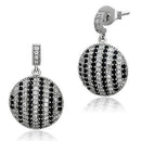 Silver Earrings TS069 Rhodium 925 Sterling Silver Earrings with CZ