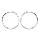 Silver Earrings Silver Hoop Earrings 71603 Rhodium Brass Earrings Alamode Fashion Jewelry Outlet