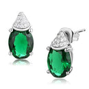 Silver Stud Earrings 3W1371 Rhodium 925 Sterling Silver Earrings with Synthetic