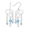 Silver Earrings Silver Stud Earrings 53903 - 925 Sterling Silver Earrings with Synthetic Alamode Fashion Jewelry Outlet