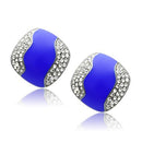 Silver Stud Earrings TK278 Stainless Steel Earrings with Top Grade Crystal