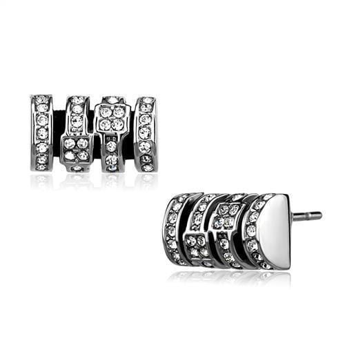 Silver Stud Earrings TK2849 Stainless Steel Earrings with Crystal