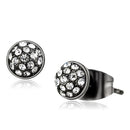 Silver Stud Earrings TK2854 Stainless Steel Earrings with Crystal