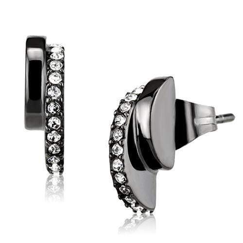 Silver Stud Earrings TK2855 Stainless Steel Earrings with Crystal