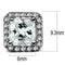 Silver Stud Earrings TK2881 Stainless Steel Earrings with AAA Grade CZ