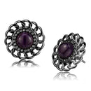 Silver Stud Earrings TK2889 Stainless Steel Earrings with Semi-Precious