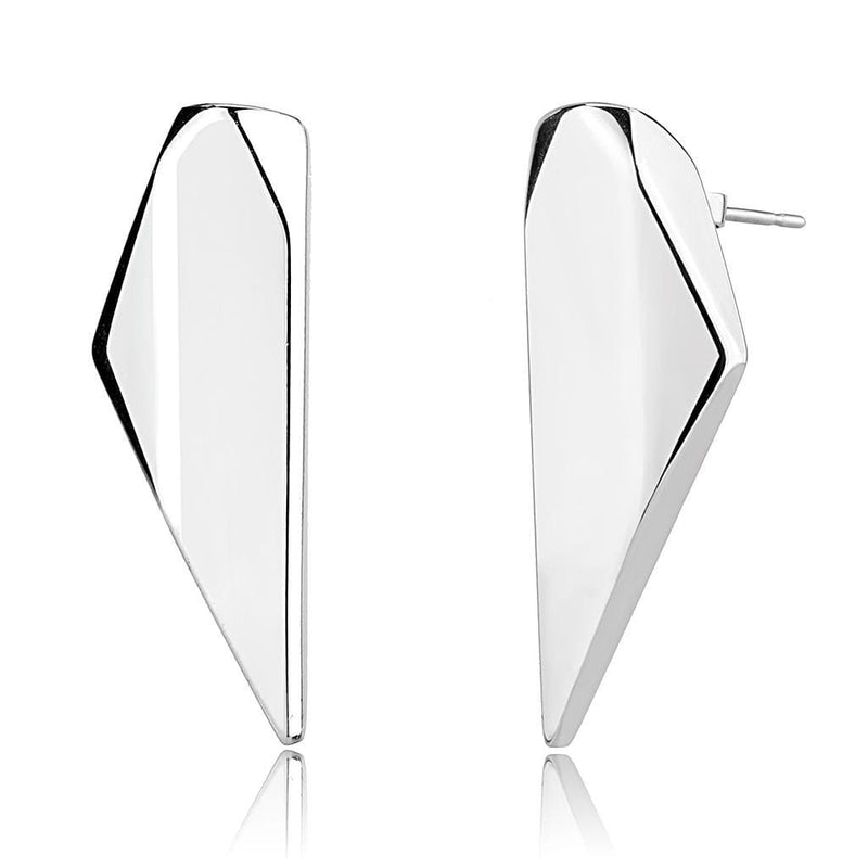 Silver Stud Earrings TK3160 Rhodium Stainless Steel Earrings