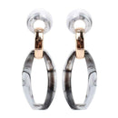 Silver Earrings Simple Geometric Pattern Women Multilayer Earrings TIY