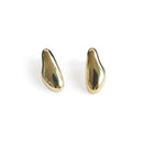 Silver Earrings Simple Irregular Geometric Shape Good Quality Brass Stud Earrings TIY