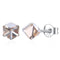 Silver Earrings Simple Style Fashion Creative Design Geometric Shiny Crystal Luxury Swarovski Element Earrings TIY