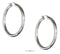 Silver Earrings STAINLESS STEEL 48MM ROUND HOOP EARRINGS WITH FRENCH LOCKS JadeMoghul