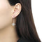 Silver Earrings Statement Earrings DA329 No Plating Stainless Steel Earrings with CZ Alamode Fashion Jewelry Outlet