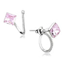 Silver Earrings Statement Earrings DA377 Stainless Steel Earrings with Top Grade Crystal Alamode Fashion Jewelry Outlet