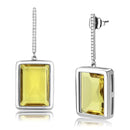 Silver Earrings Statement Earrings DA378 Stainless Steel Earrings with Top Grade Crystal Alamode Fashion Jewelry Outlet