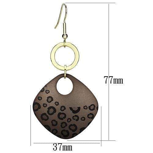 Statement Earrings LO2701 Special Color Iron Earrings with Epoxy