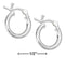 Silver Earrings Sterling Silver 12MM Tubular Hoop Earrings With French Locks JadeMoghul Inc.