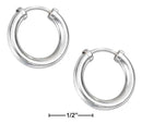 Silver Earrings Sterling Silver 17MM Endless Wire Hoop Earrings JadeMoghul Inc.